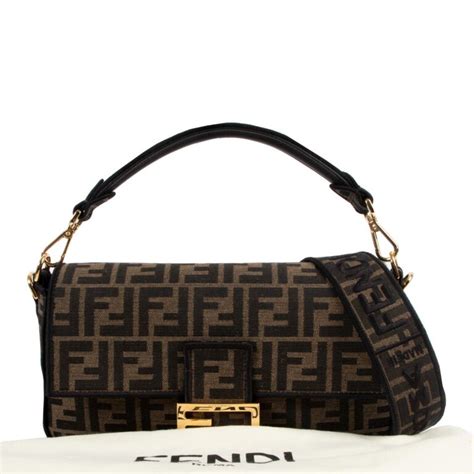 fendi brown baguette|Fendi baguette price.